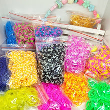 Load image into Gallery viewer, 1800pcs Rubber Loom Bands DIY Toys For Children Set Kid Lacing Rainbow Bracelet Silicone Rubber Bands Elastic Weave Girl Gifts
